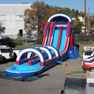 27 Ft tall The Patriot Water Slide Double lane (With/Without Slip n Slide) Water Slide Rental - Buckeye, AZ