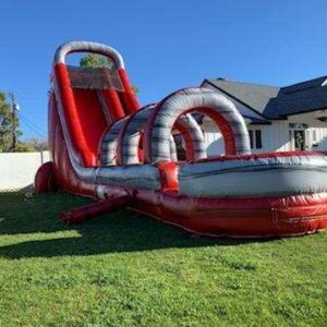 27 ft water slide Red slide (single lane with slip n slide) Water Slide Rental - Buckeye, AZ