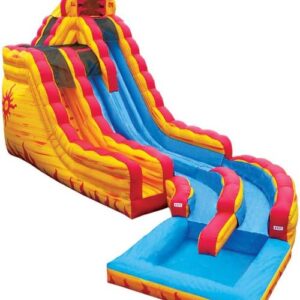 Fire and ice Water Slide 21ft Double Lane Inflatable Rental Water Slide Rental - Buckeye, AZ