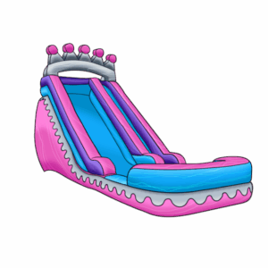 Princess water slide Available in16 ft and 20 Ft Water Slide Rental - Buckeye, AZ